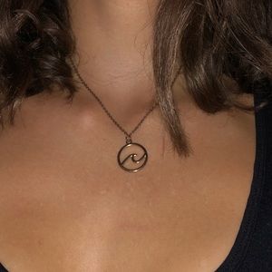 Ocean wave necklace